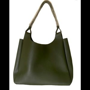 Neiman Marcus Faux Leather Hand Bag Shoulder Bag